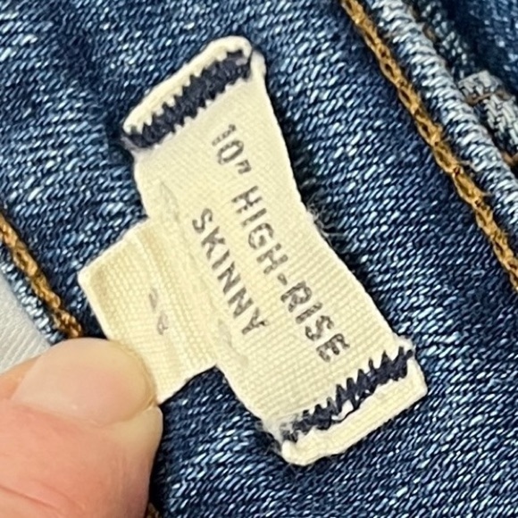 MADEWELL size 28 Blue Denim Jeans skinny jeans distressed - Picture 7 of 10